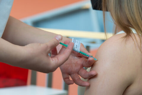 Administration of a COVID-19 vaccination